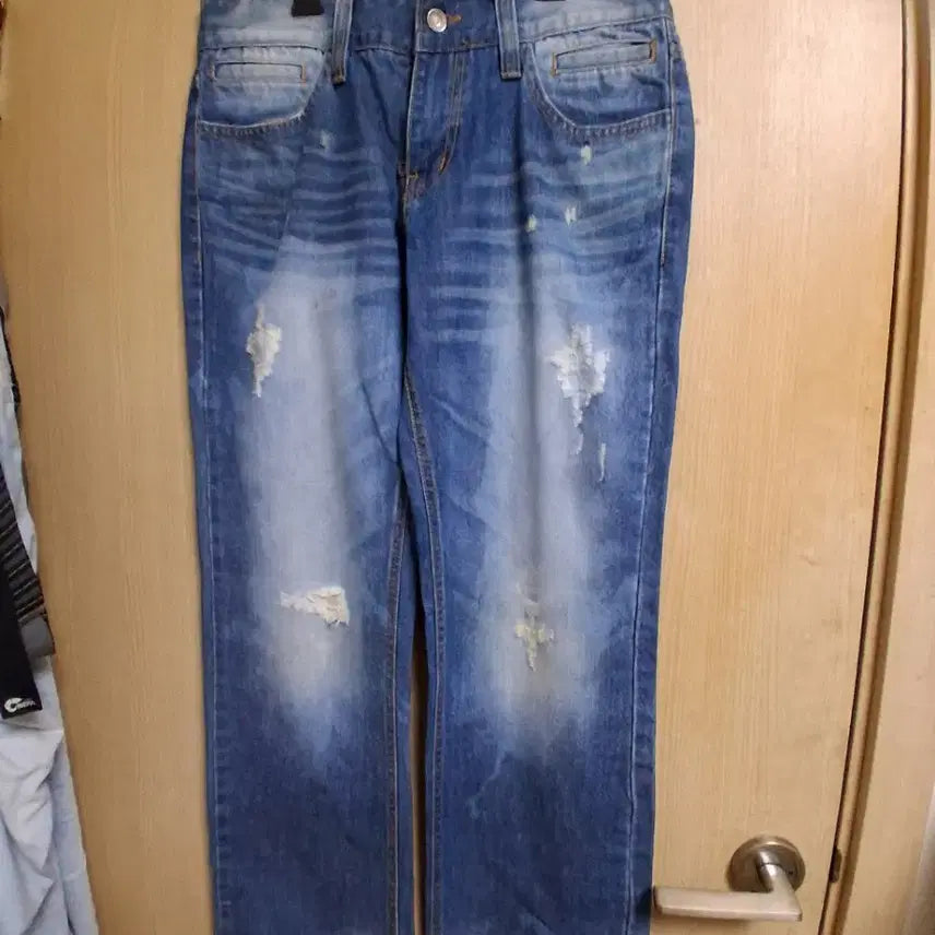 [BUNJANG] Dolce & Gabbana Straight Fit Washed Dark Wash Jeans / 돌체앤가바나- 일자핏.워싱.진청바지ㅡ32사이즈,택포