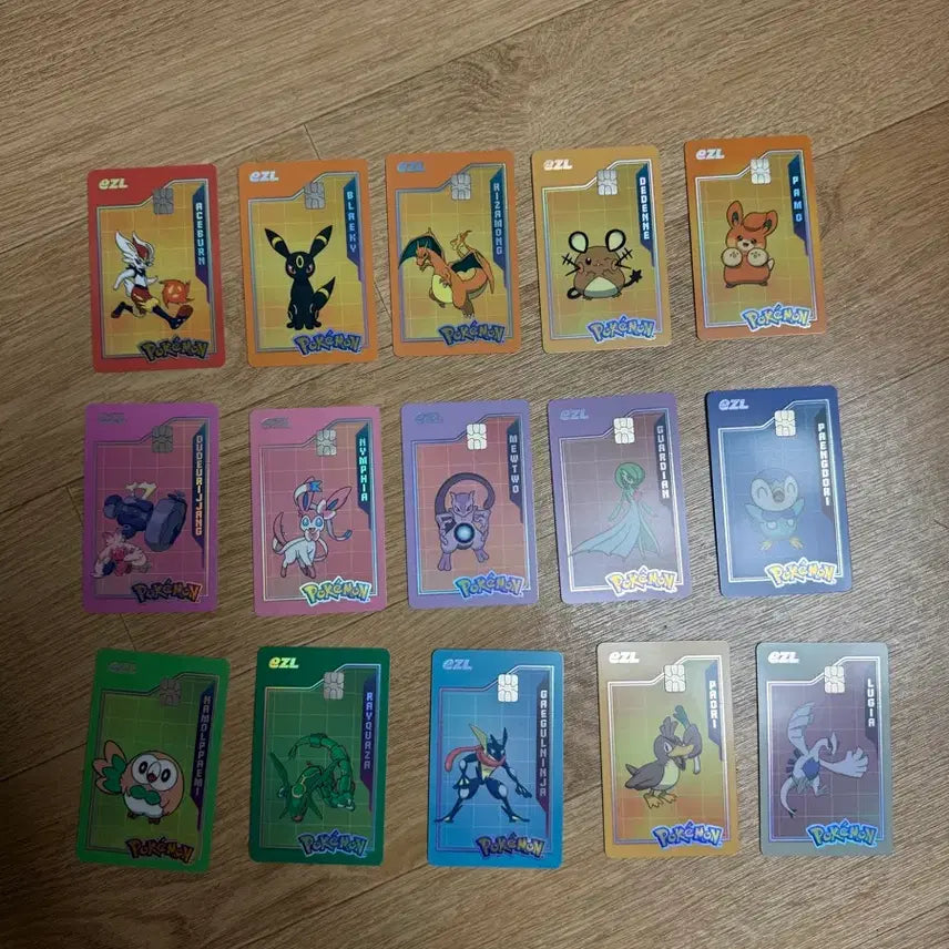 [BUNJANG] Pokemon Transit Card Charmander Blastoise Sylveon Mewtwo Piplup Rayquaza Farfetch'd Lugia / 이즐 포켓몬 교통카드 빠모 리자몽 블래키 님피아 뮤츠 팽도리 레쿠쟈 파오리 루기아