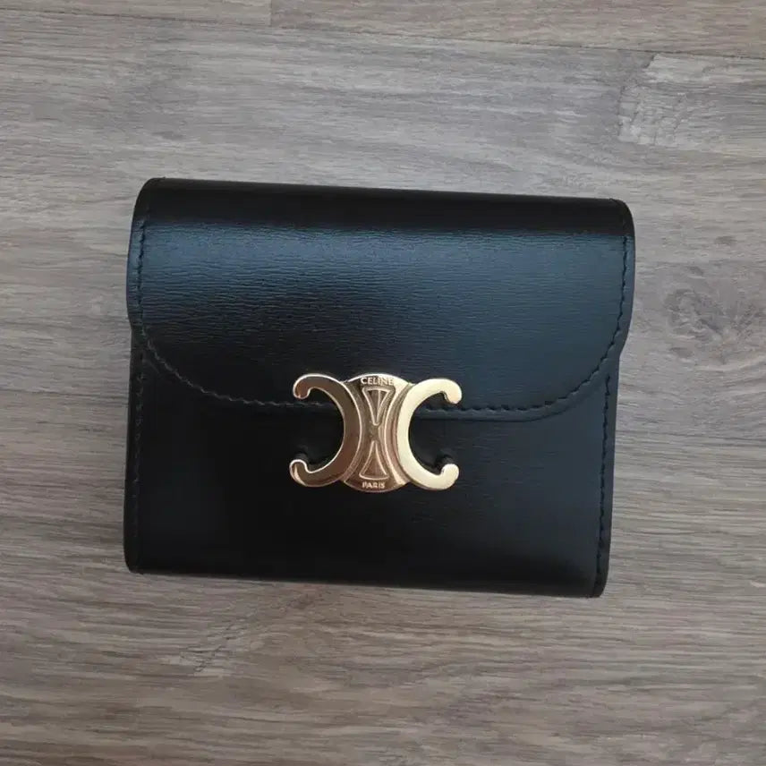 [BUNJANG] Celine Triomphe Wallet Black / 셀린느 트리옹프 블랙 지갑