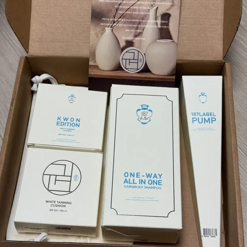 [BUNJANG] 187 Label Kwon Edition Cushion & Hair & Body Wash Set / 187라벨 권에디션 쿠션 & 헤어바디 워시 세트