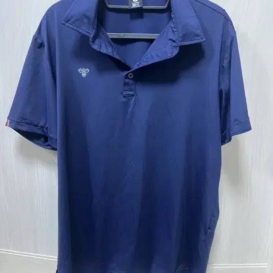 [BUNJANG] Hummel Navy Short-Sleeve Polo Shirt / 험멜 반팔 카라티 네이비