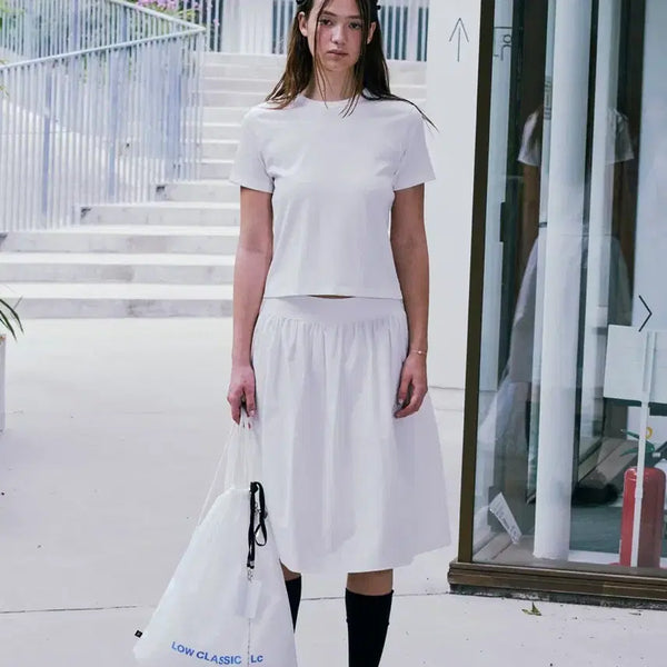 [BUNJANG] Low Classic Organic Silket LC Mini T-Shirt (Off White) / [미착용/S]로우클래식 Organic Silket Lc Mini TShirt(Off White)