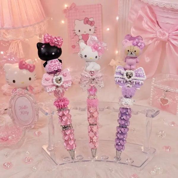 [BUNJANG] Sanrio Kitty Charming Kitty Tiny Charm Ballpoint Pen / 산리오 키티 챠밍키티 타이니참 피규어 볼꾸 볼펜