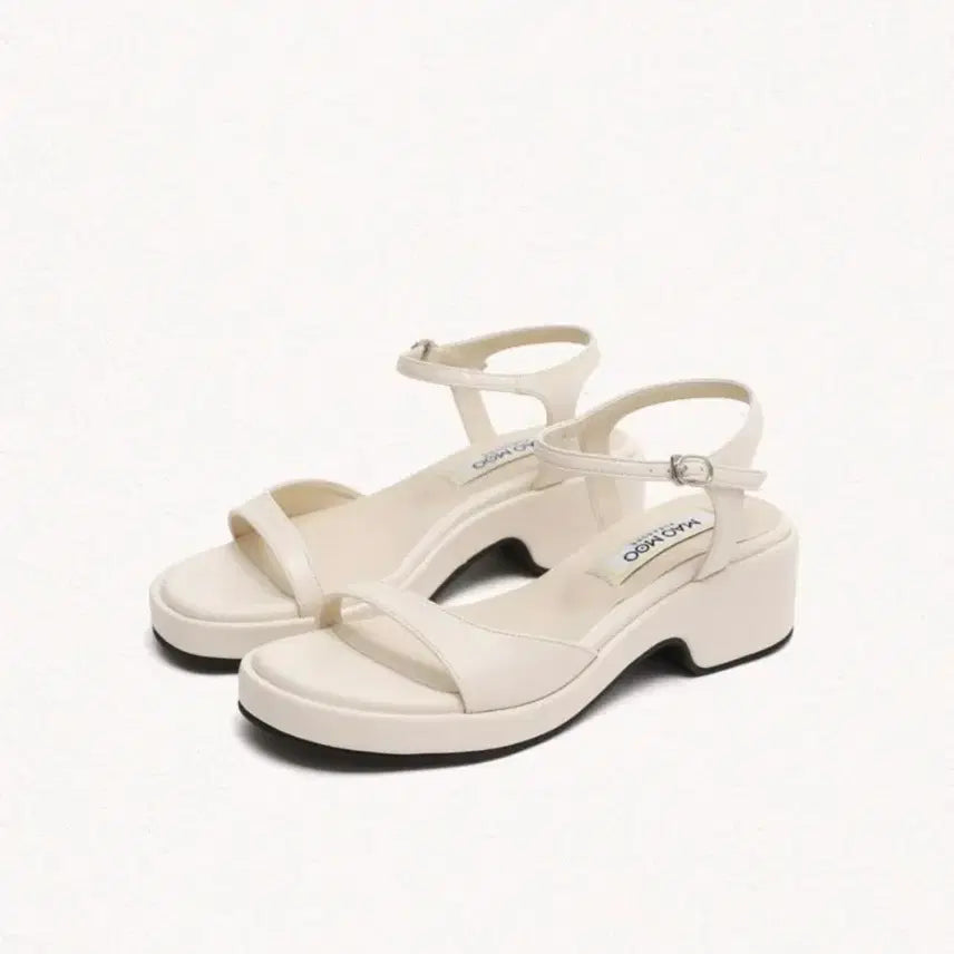 [BUNJANG] Macmoc Wedge Heel Sandals (Cream, New) / 마크모크 macmoc 웨지힐 샌들 (크림) (새상품)