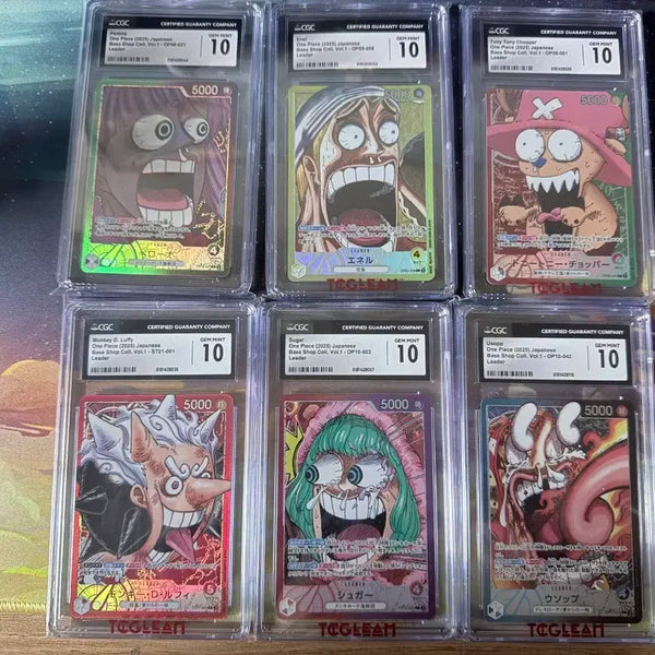 [BUNJANG] One Piece Card Base Shop Limited Leader Set CGC 10 Bundle / 원피스카드 베이스샵 한정 리더 6종 CGC 10 일괄