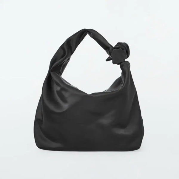 [BUNJANG] COS Nylon Hitch Micro Ribbon Knot Tote Bag Black / COS 코스 나일론 히치 마이크로 리본 매듭 토트백 블랙