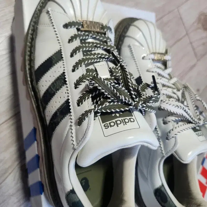 [BUNJANG] Adidas x Clot x Bape Superstar Collaboration Sneakers / 아디다스 클랏 베이프 콜라보 슈퍼스타 265