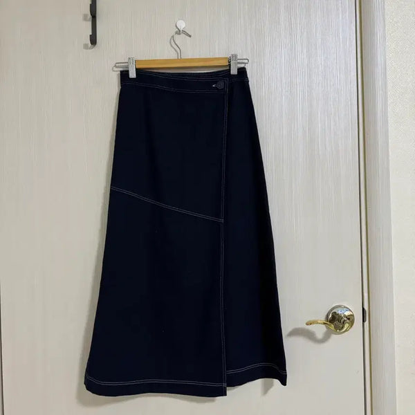 [BUNJANG] Stitch Long Skirt / 스티치 롱스커트