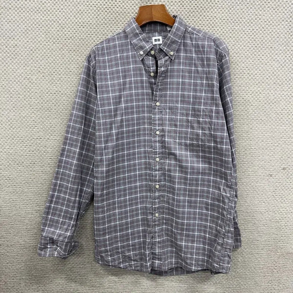 [BUNJANG] Uniqlo Check Shirt L / 유니클로 체크 셔츠 L D09612