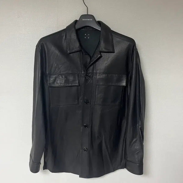 [BUNJANG] System Lambskin Shirt Jacket Size 95 / 시스템 램스킨 셔츠자켓 95사이즈