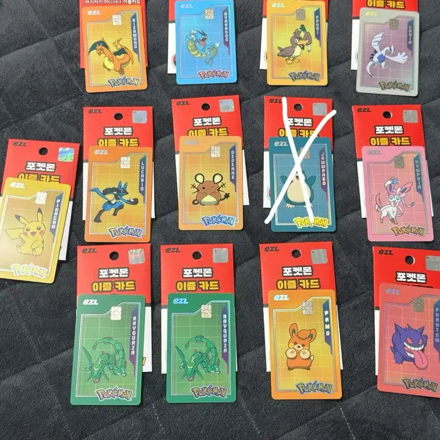 [BUNJANG] Pokemon Transit Card - Various Characters (Charizard, Gengar, Pikachu, Rayquaza) / 포켓몬 교통카드 (리자몽,팬텀,피카츄 레쿠쟈 등등)