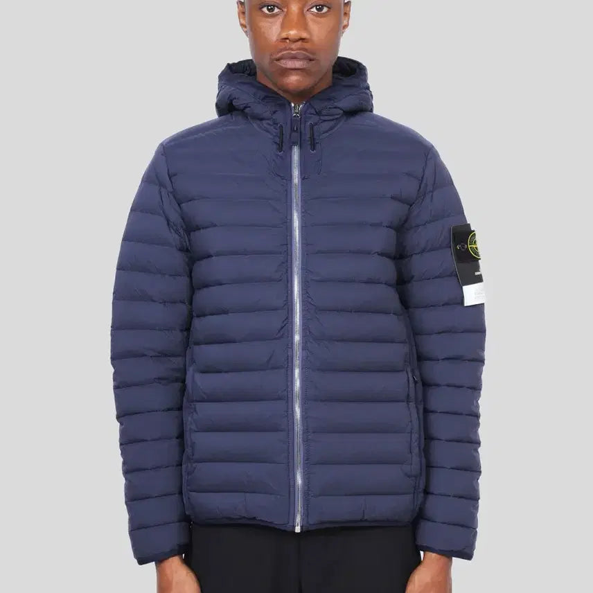 [BUNJANG] Stone Island Loom Woven Padded Jacket Navy Blue XXL / XXL)스톤아일랜드 룸우븐 패딩자켓 네이비블루