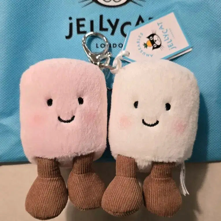 [BUNJANG] Jellycat Marshmallow Doll Keychain / 젤리캣 마시멜로우 인형 키링