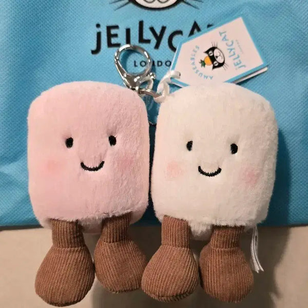 [BUNJANG] Jellycat Marshmallow Doll Keychain / 젤리캣 마시멜로우 인형 키링