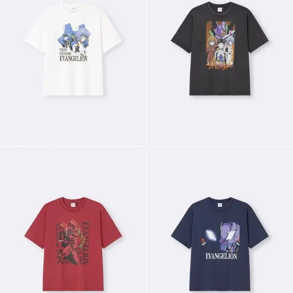 [BUNJANG] Evangelion x GU Unit-01 T-Shirt Navy XL / 에반게리온 GU 콜라보 티셔츠 초호기 네이비