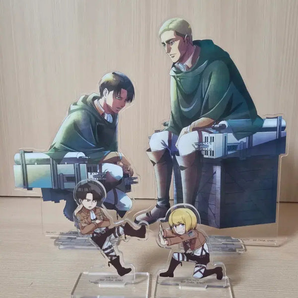 [BUNJANG] Attack on Titan Beast Titan Ichiban Kuji Acrylic Set (Levi, Erwin) / 진격의거인 짐승거인 이치방쿠지 아크릴 세트 (리바이 엘빈)