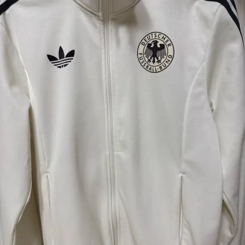[BUNJANG] Adidas German Beckenbauer Track Top - Medium / 아디다스 독일 트랙탑 오프 화이트 m