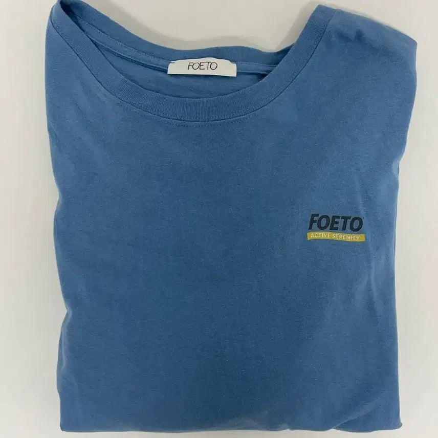 [BUNJANG] Foeto Logo Overfit Tee - Blue / 포에토Foeto logo overfit tee - blue (free)