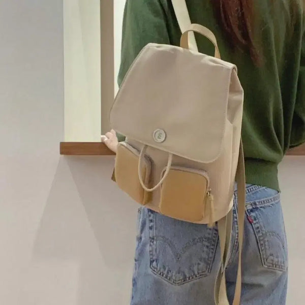 [BUNJANG] MinuteMute Clo Backpack Mocha Beige / 미닛뮤트 클로 백팩