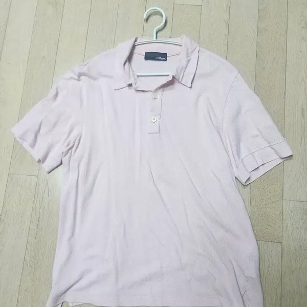 [BUNJANG] S.T. Dupont Pink Cotton Polo Shirt / S.T. Dupont 듀퐁 핑크 카라티 정품