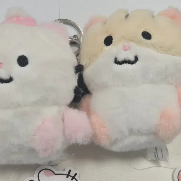 [BUNJANG] Hamrangi & Jjlongi Plush Keychain Set / 햄랑이 쪼롱이 인형 키링 세트