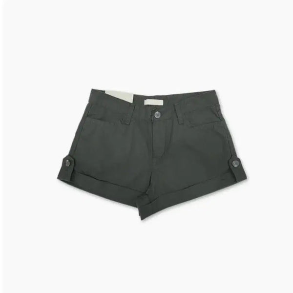 [BUNJANG] Roll-up Button Shorts / 롤업 반바지 버튼 쇼츠 숏팬츠
