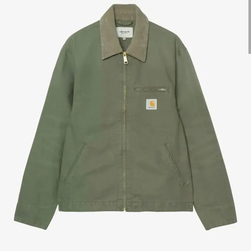 [BUNJANG] Carhartt WIP Detroit Jacket Leaf Stone Canvas L / 칼하트 WIP, 디트로이트 자켓 리프 스톤 캔버스, L 사이즈