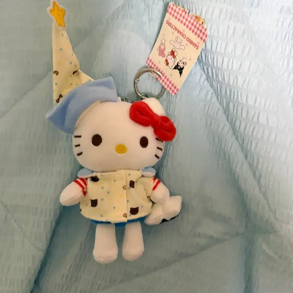 [BUNJANG] Sanrio Hello Kitty Pajamas Keychain Plush / 산리오 헬로키티 잠옷 키링 인형