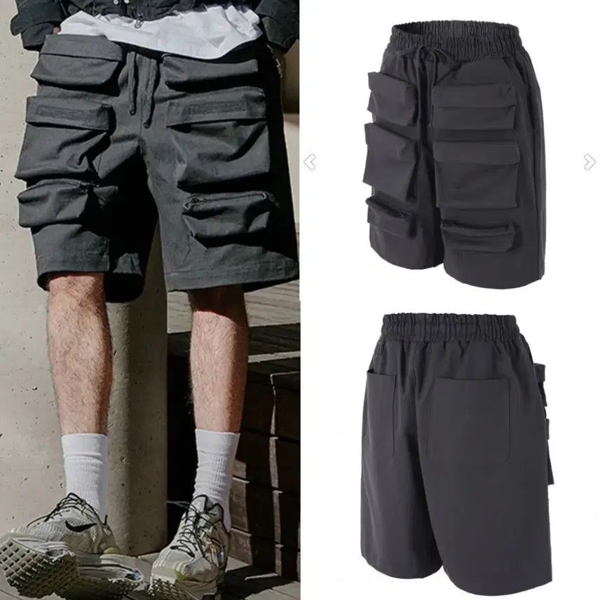 [BUNJANG] Roaringrad Cargo Bermuda Pants Charcoal Men's M / 로어링라드 카고 버뮤다 팬츠 차콜 남성 M