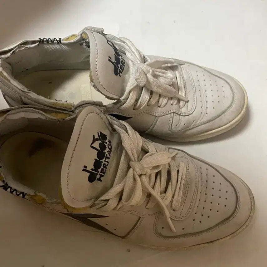 [BUNJANG] Diadora Heritage Basket Low Sneakers / 디아도라 헤리티지 바스켓로우 270