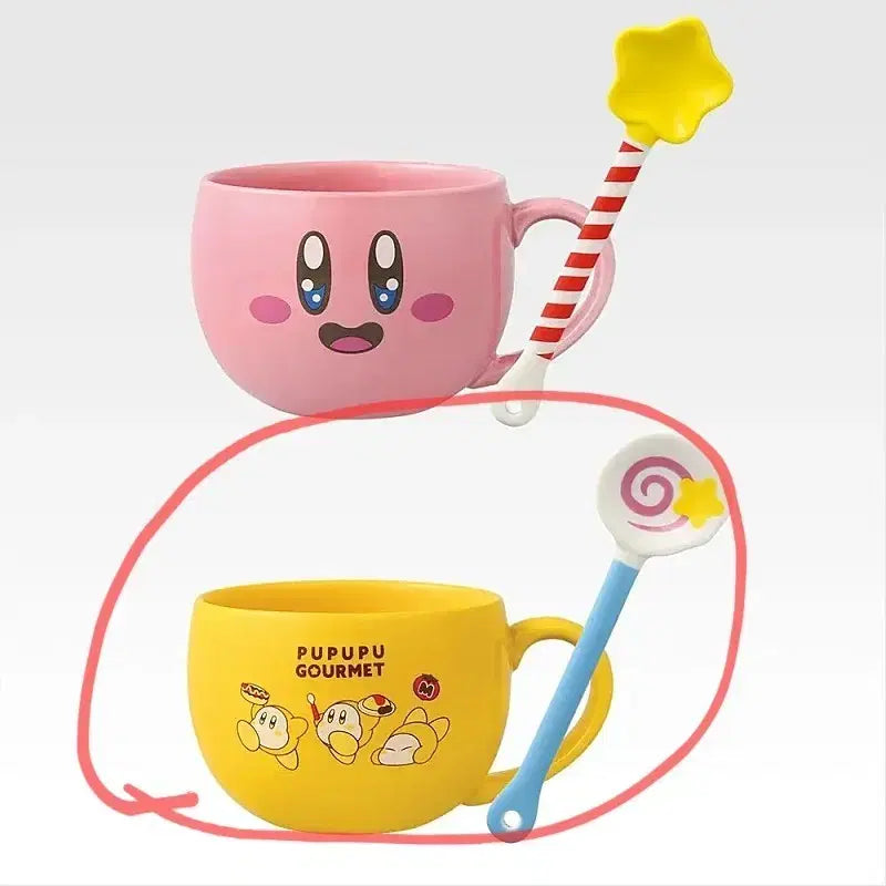 [BUNJANG] Kirby Ichiban Kuji C Prize Mug & Spoon Set (Sealed) / [별의 커비] 이치방쿠지 C상 머그컵&스푼 세트 (미개봉)