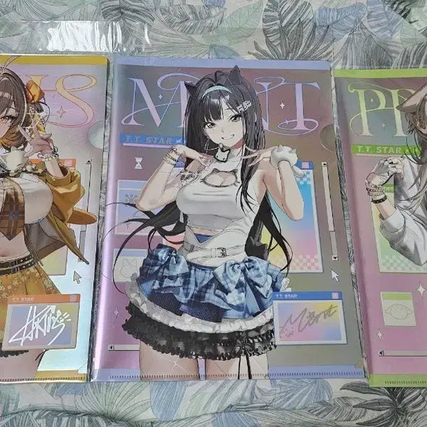 [BUNJANG] T.T.STAR NIKKE Anis Mint Freya Metallic File Set / 니케 T.T.STAR 타워레코드 아니스, 민트, 프리카 메탈릭화일 판매