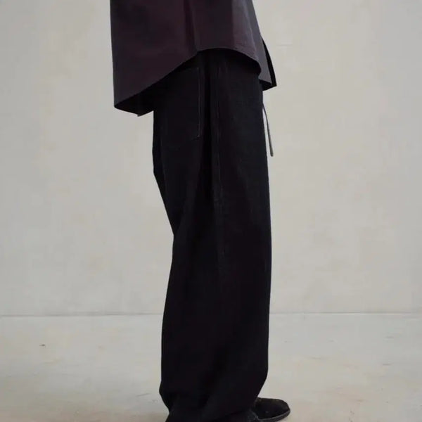 [BUNJANG] Dive in Loose Wide Pants Indigo / [0] 다이브인 루즈드 와이드 팬츠 인디고