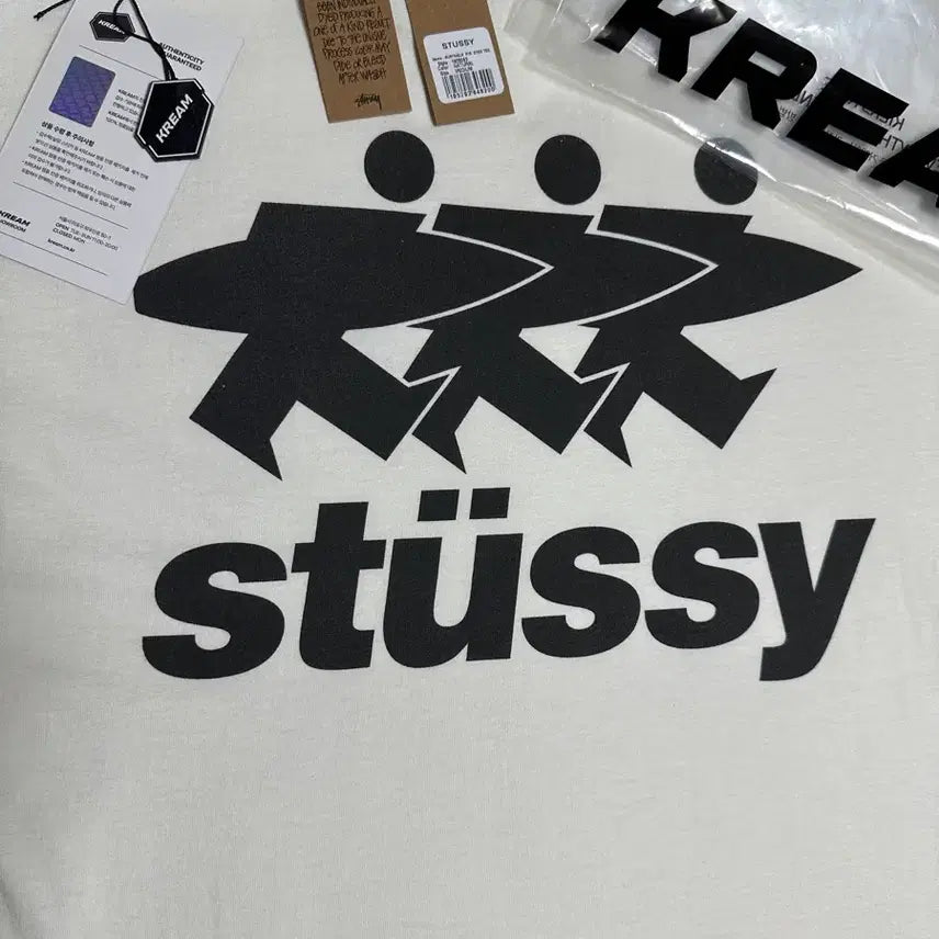 [BUNJANG] Stussy Surfwork Pigment Dyed T-Shirt Natural (Size M) / [M] 스투시 서프워크 피그먼트 다이드 티셔츠 내츄럴