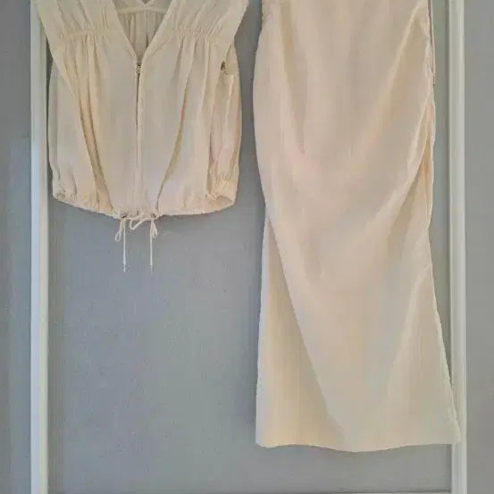 [BUNJANG] TIME Crinkle Shirring Setup - Size 55 / 타임  _ [size: 55]  크링클 셔링  셋업