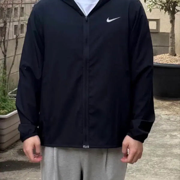 [BUNJANG] Nike Swoosh Woven Lightweight Dri-FIT Jacket S / 나이키 바람막이 스우시 우븐 후드 경량 드라이핏 자켓 S