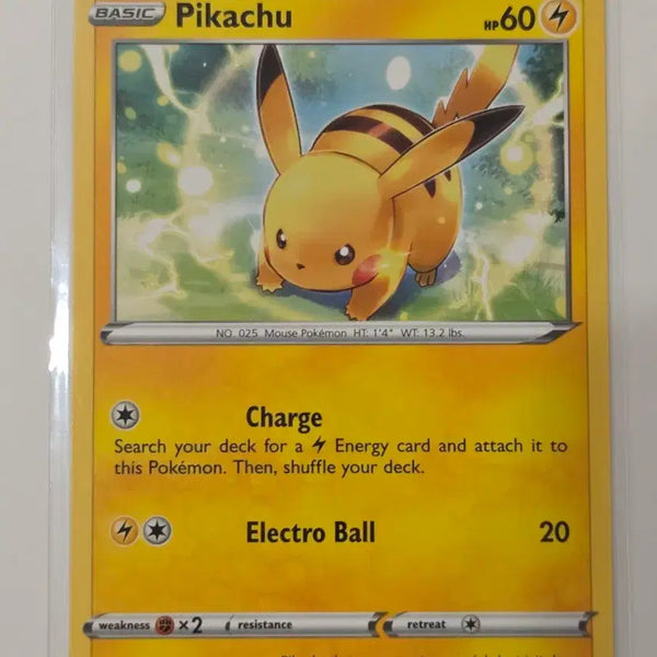 [BUNJANG] Pokemon TCG Pikachu 065/202 Sword & Shield Base Set English / "포켓통통"[북미판] (현재단종템)2020년 피카츄 포켓몬카드 Sword & Shield 065/2022 영문 정품