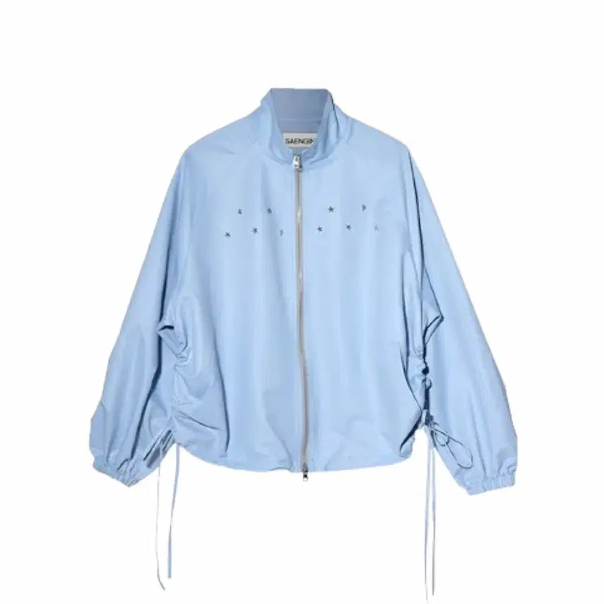 [BUNJANG] Studio Shirring Rivet Windbreaker Sky Blue / 생긴대로 생긴 스튜디오 셔링 리벳 윈드브레이커 스카이 블루