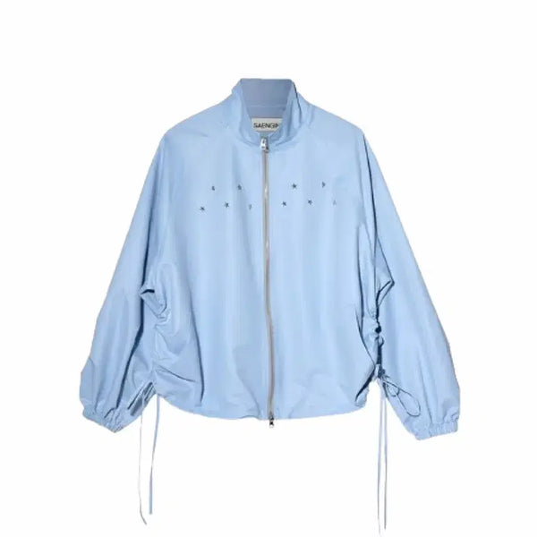 [BUNJANG] Studio Shirring Rivet Windbreaker Sky Blue / 생긴대로 생긴 스튜디오 셔링 리벳 윈드브레이커 스카이 블루