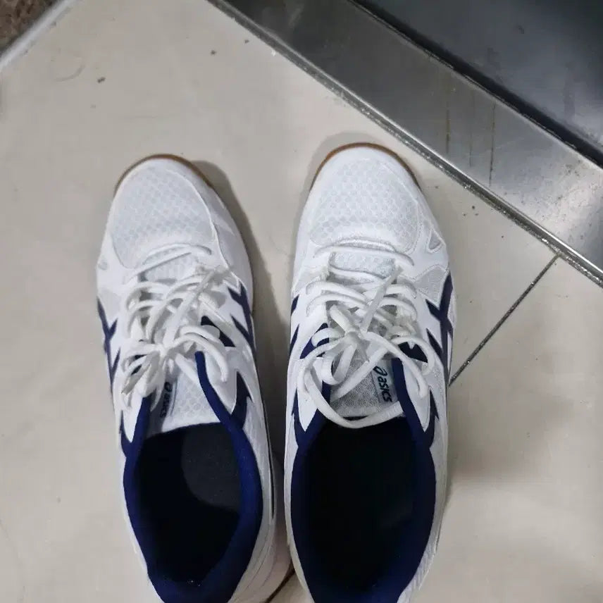 [BUNJANG] ASICS Lyre CF White Indoor Court Shoes / 아식스 리브레 CF화이트