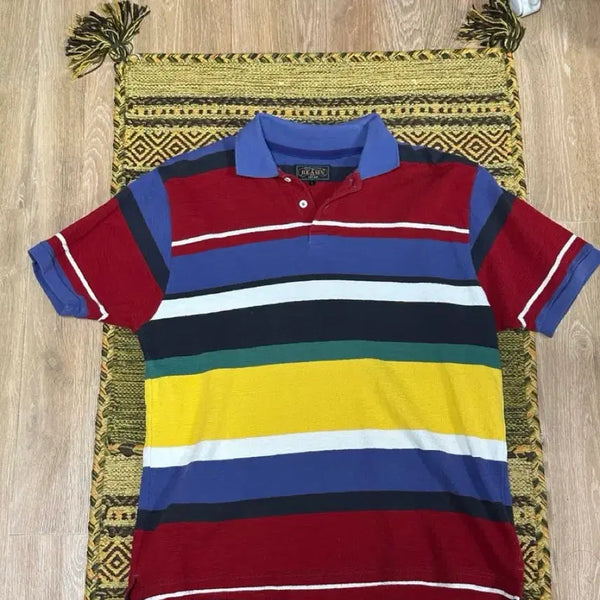 [BUNJANG] Beams Plus Striped Polo Shirt Size 105 / 빔즈 플러스 카라티 105