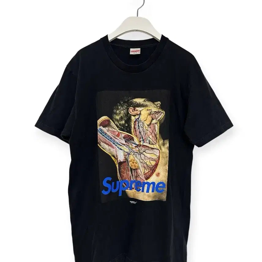 [BUNJANG] Supreme x Undercover Anatomy Black T-Shirt / 슈프림 X 언더커버 아나토미 블랙 반팔티