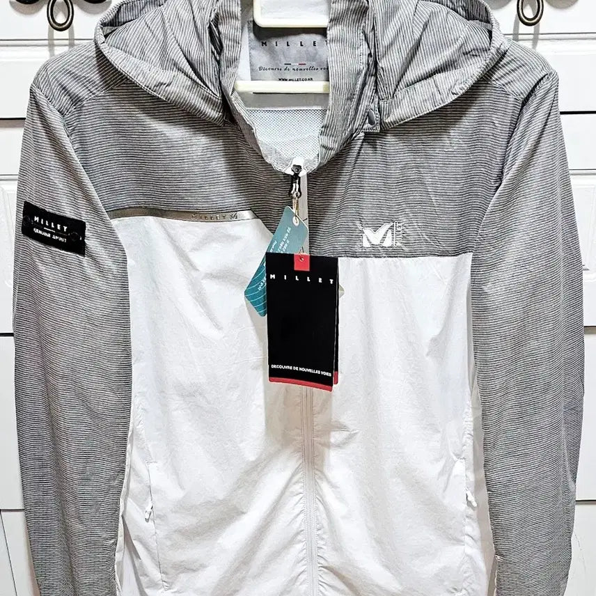[BUNJANG] Millet Half-Mesh Windbreaker Jacket (XL/105) / (새상품/XL)밀레 반메쉬 바람막이 윈드브레이커 105 코오롱 노스페이스 내셔널