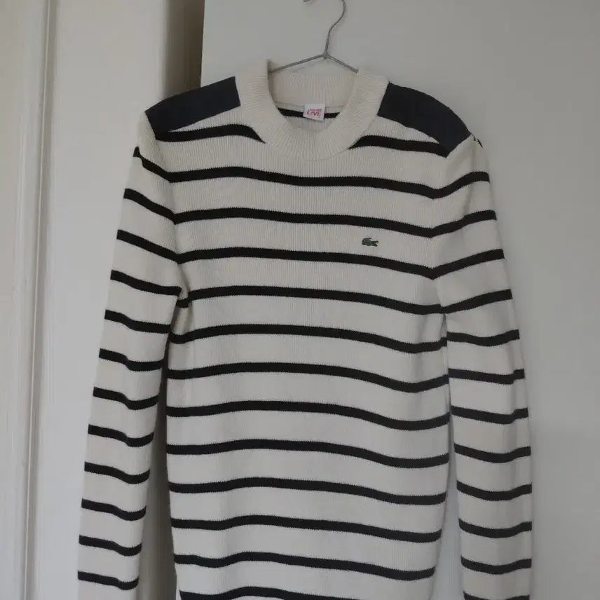 [BUNJANG] Lacoste Women's Striped Knit Sweater / 여성라코스테니트티셔츠날씬55까지