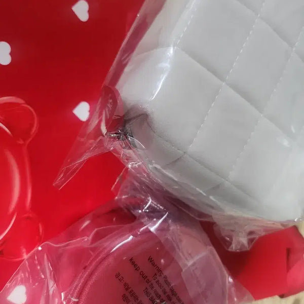 [BUNJANG] SK-II White Quilted Pouch & Pink Round Pouch Set / sk2 파우치, 원형지갑 세트