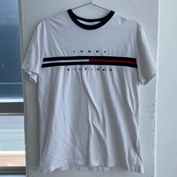 [BUNJANG] Tommy Hilfiger Ringer T-Shirt / (S) 타미힐피거 링거티 반팔 티셔츠