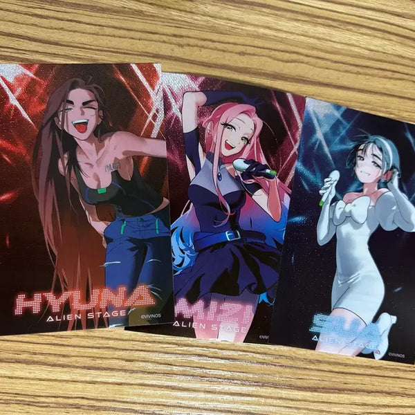 [BUNJANG] A-Stage Starlight Stick Decal Set (Miji, Sua, HyunA) / 에이스테 펜라이트 응원봉 시트지 미지수아현아 일괄
