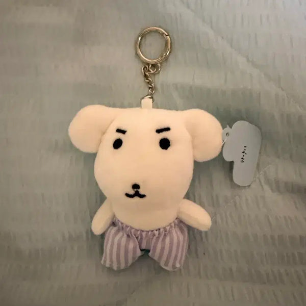 [BUNJANG] Ganadi Pajamas Striped Pants Doll Keychain / 가나디 파자마 인형키링 줄무늬 바지