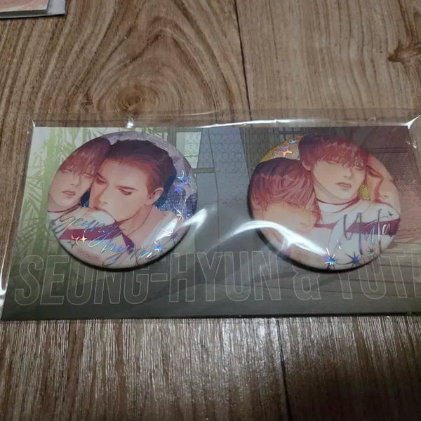 [BUNJANG] Shell Boy Sparking Can Badge Set / 조개소년 발화 캔뱃지 세트