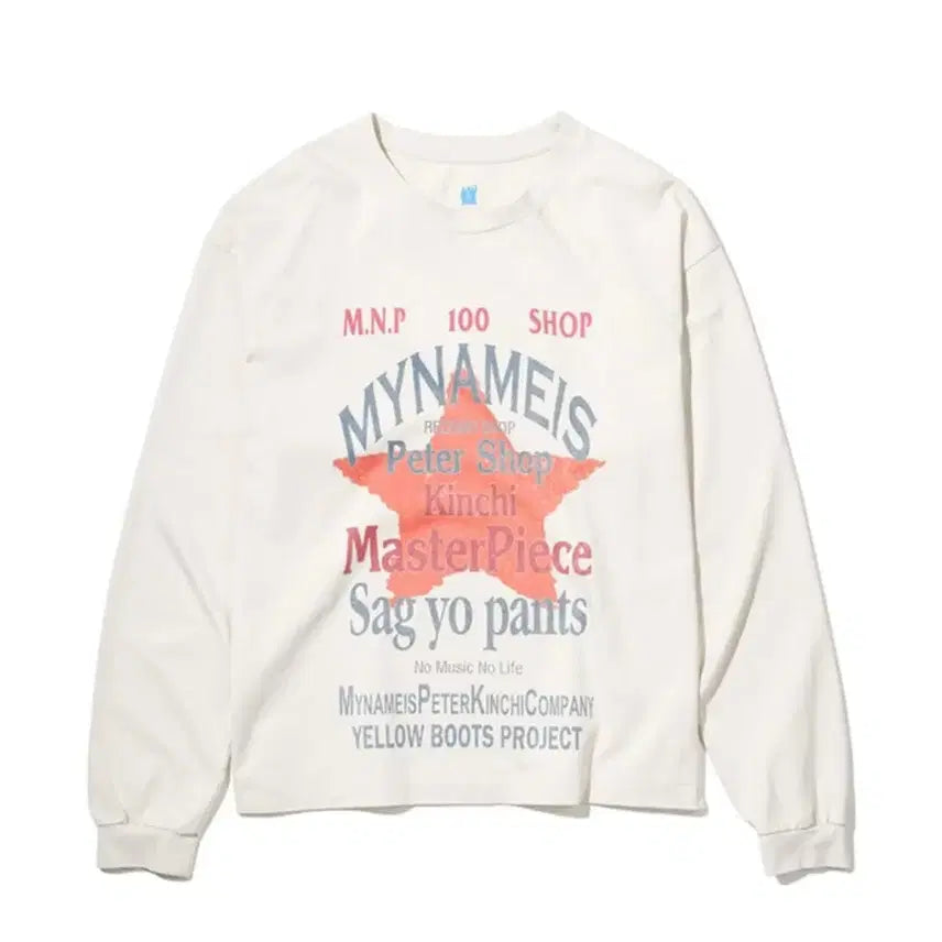 [BUNJANG] My Name Is Peter x Kinch Long Sleeve T-Shirt / 마이네임이즈피터 X 킨치 롱슬리브